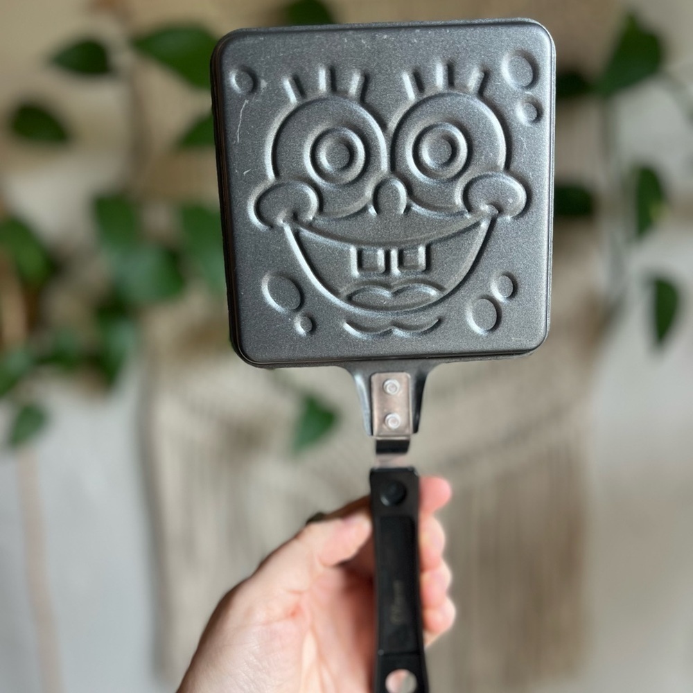 Vintage SpongeBob SquarePants Pancake Sandwich Egg Pan Skillet Nonstick Cartoon - Picture 4 of 6